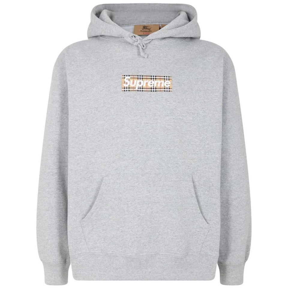 Sudadera Con Capucha Supreme X Burberry Gris | Supreme 133JJ